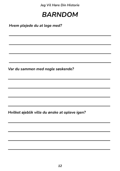 Jeg Vil Høre Din Historie - En dag vil jeg måske vide alt, men da kan det være for sent.